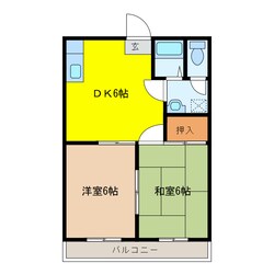 第6磯部コーポの物件間取画像